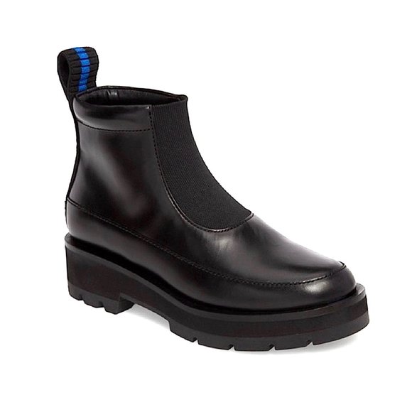 NWT 3.1 Phillip Lim Avril Lugsole Leather Chelsea Boots in Black - Picture 3 of 13